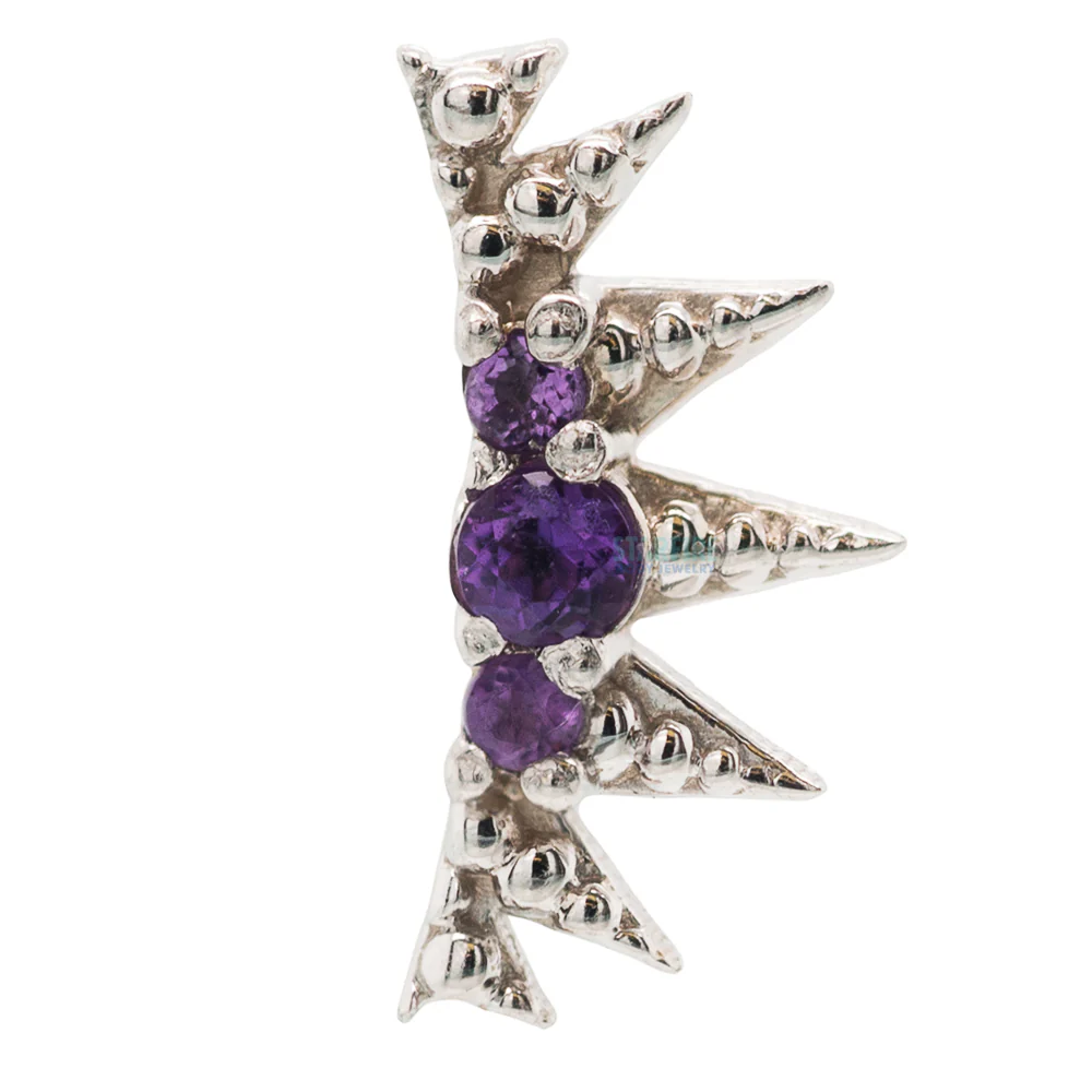 threadless: Medieval Pin in Gold with Gemstones - Image 6