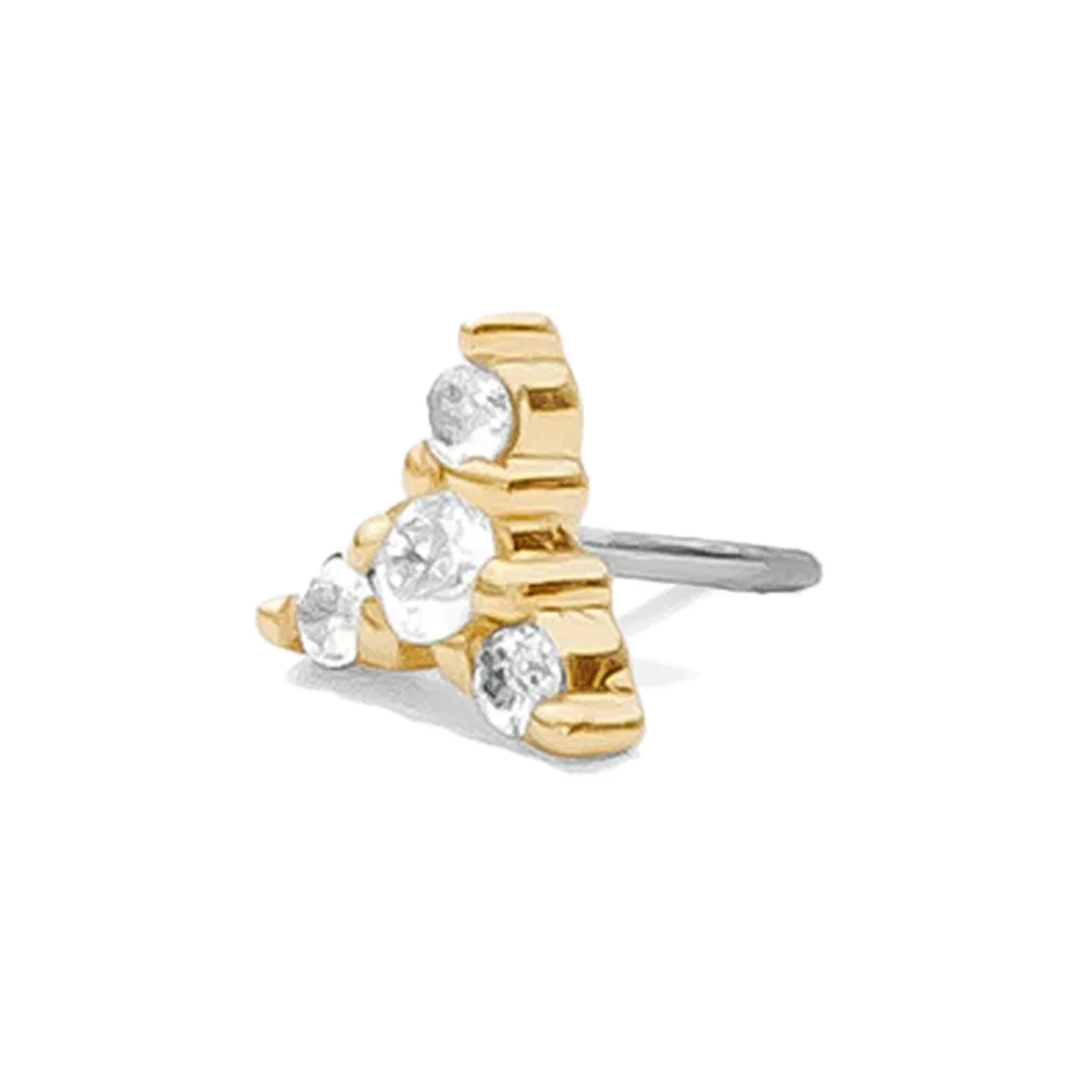 threadless: "Minerva" Pin in Gold with Gemstones - Image 2