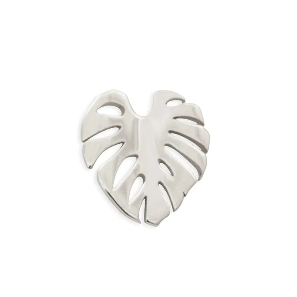 threadless: Monstera Pin in Gold - Image 2