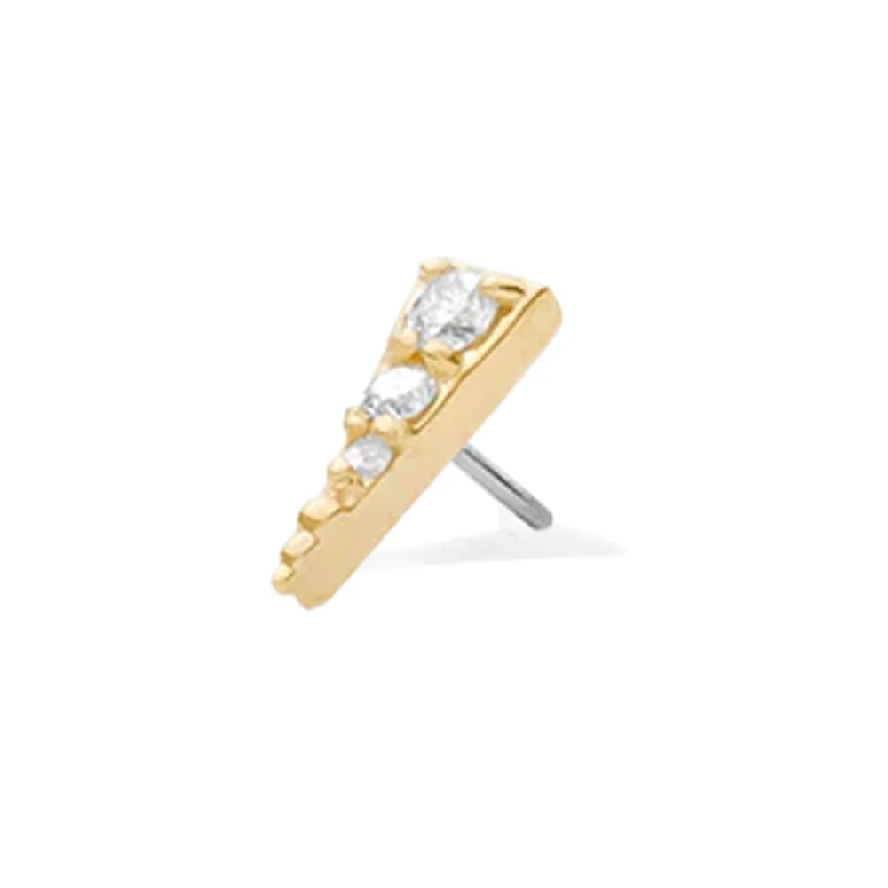 threadless: "Mythic" Pin in Gold with Gemstones - Image 2