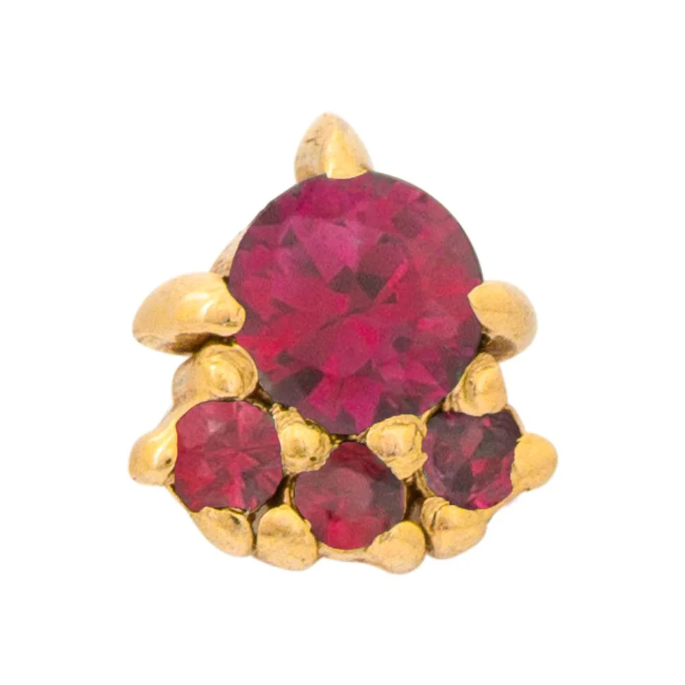 threadless: "Palace" Pin in Gold with Gemstones - Image 10