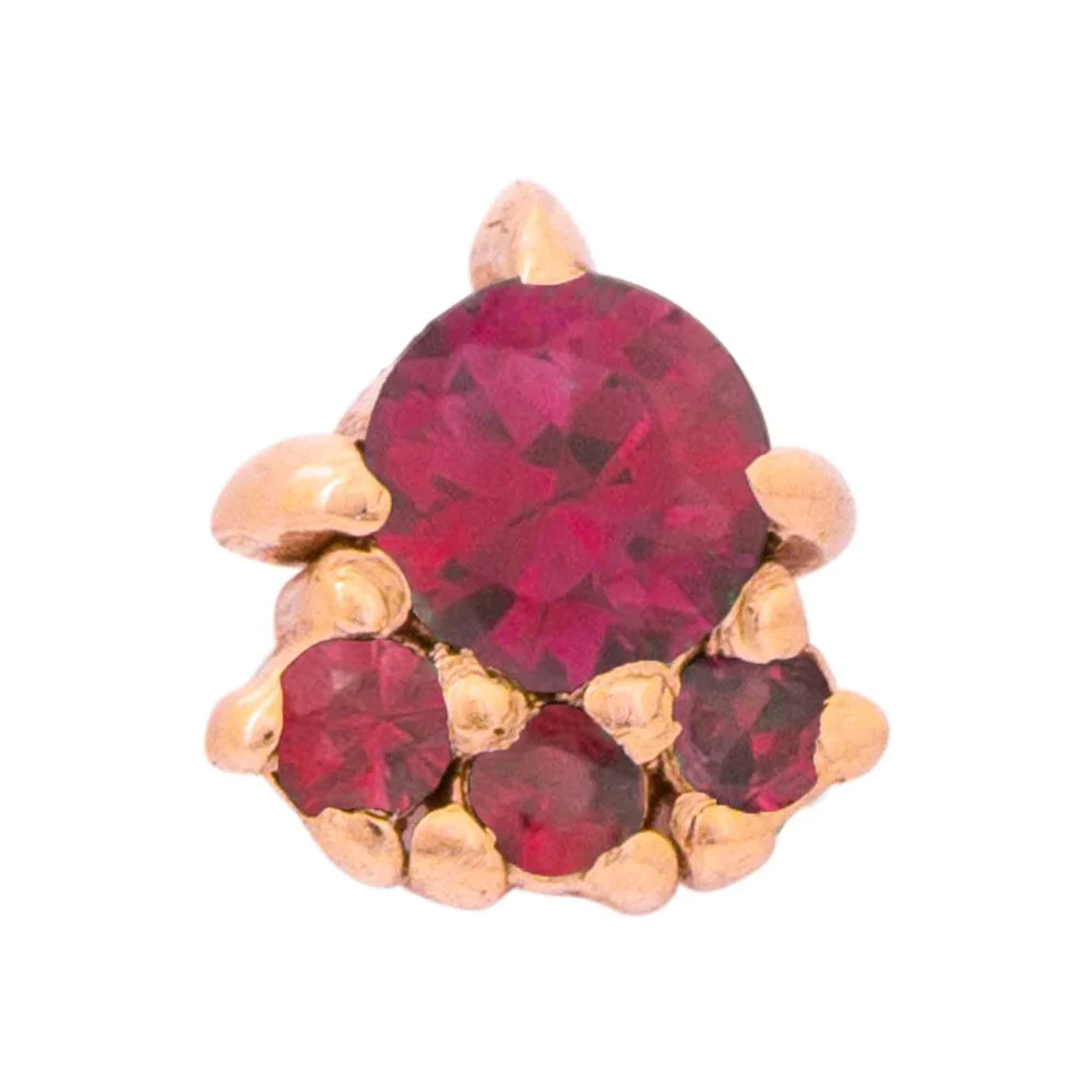 threadless: "Palace" Pin in Gold with Gemstones - Image 12