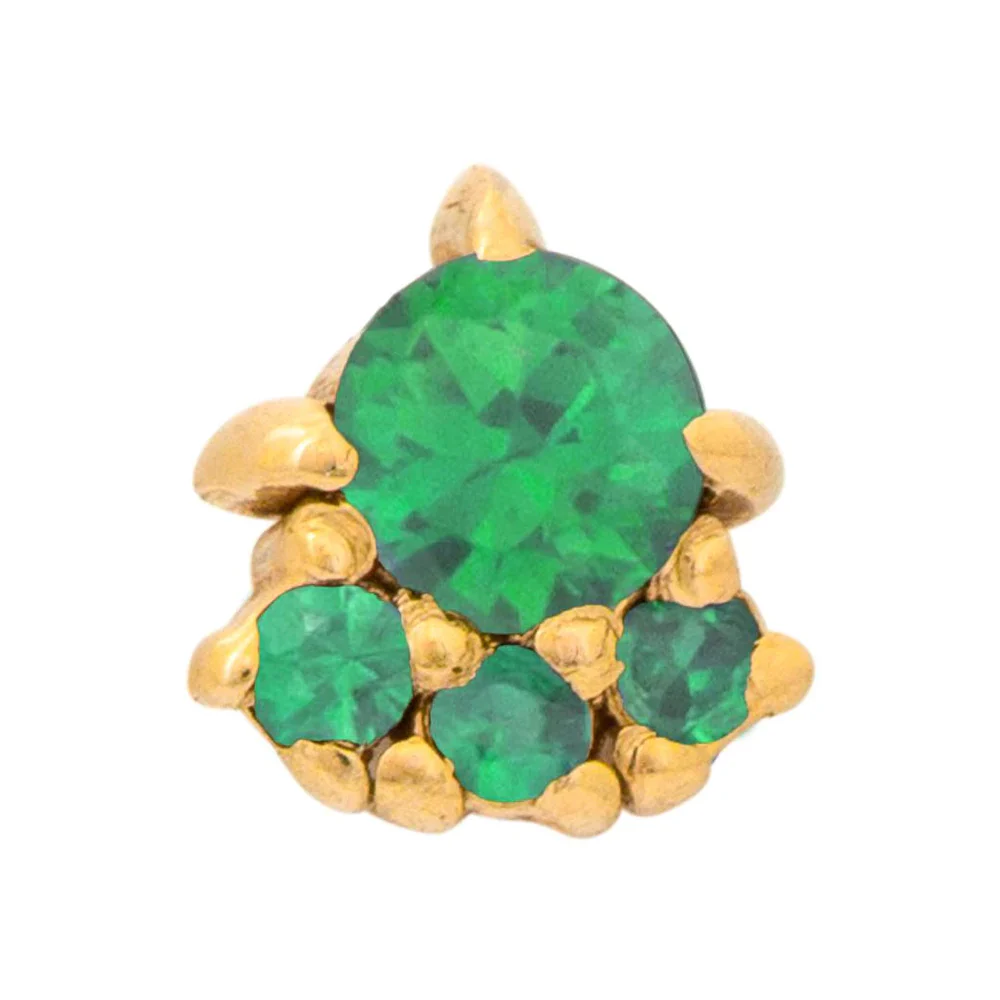 threadless: "Palace" Pin in Gold with Gemstones - Image 13