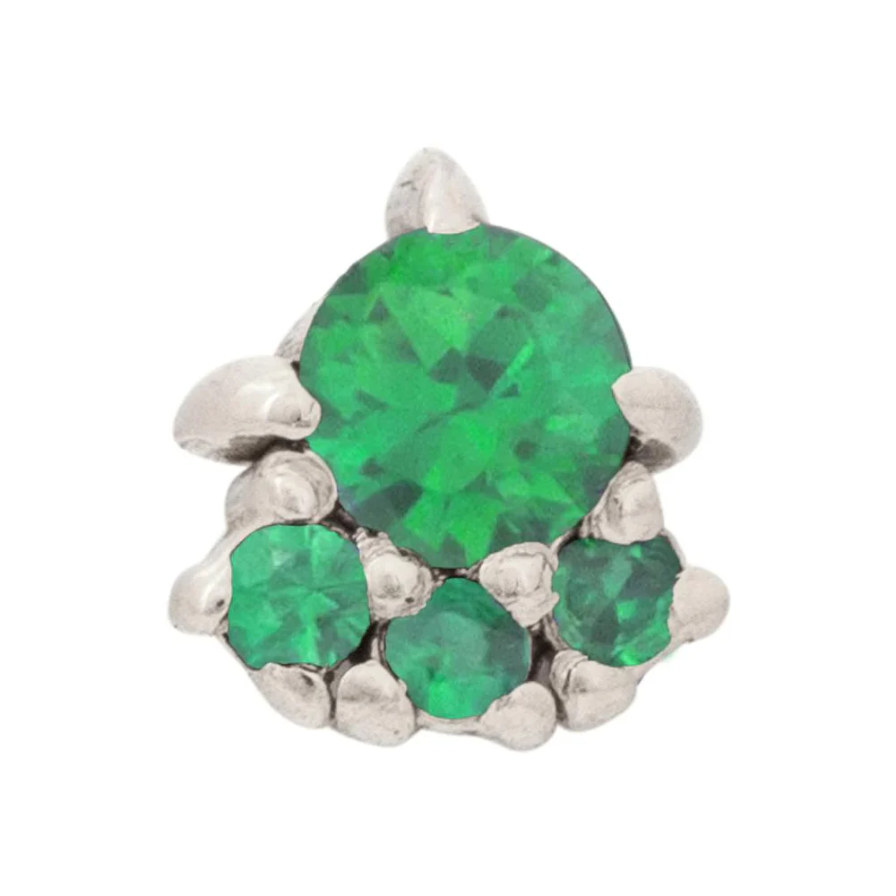threadless: "Palace" Pin in Gold with Gemstones - Image 14