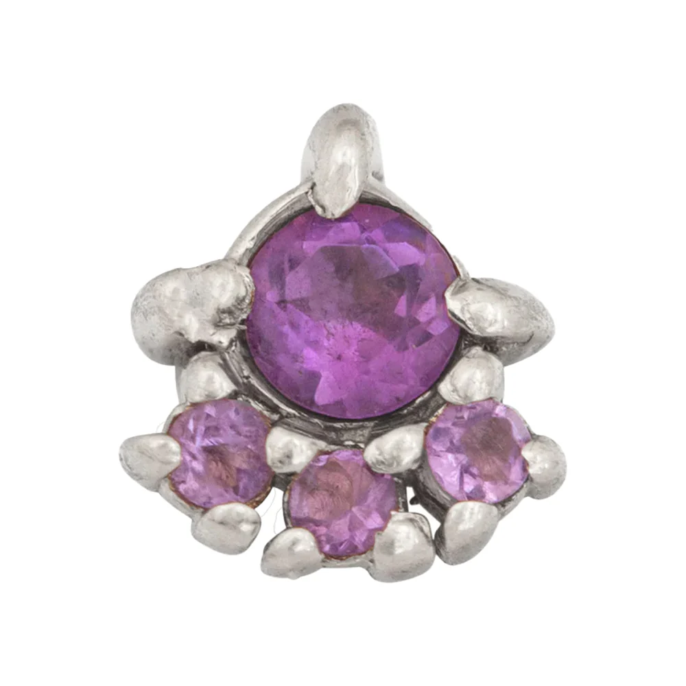 threadless: "Palace" Pin in Gold with Gemstones - Image 17