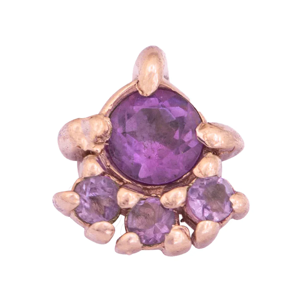 threadless: "Palace" Pin in Gold with Gemstones - Image 18
