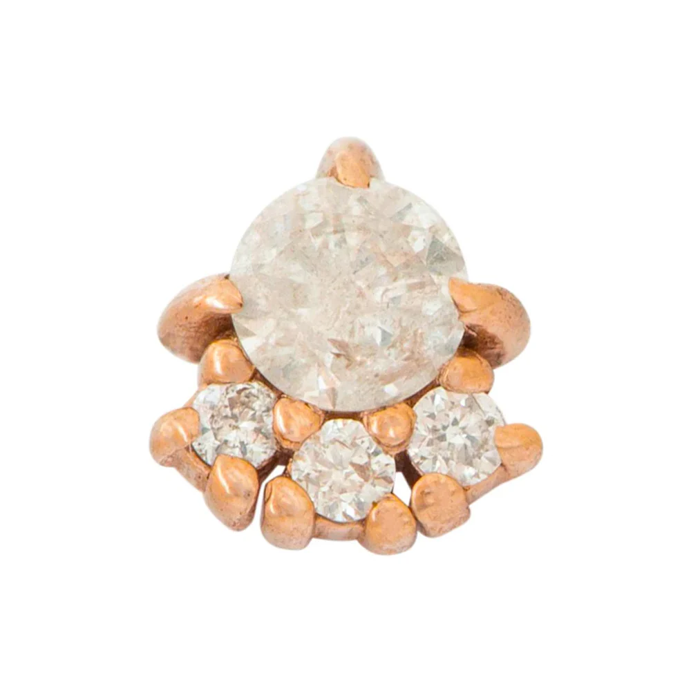 threadless: "Palace" Pin in Gold with Gemstones - Image 3