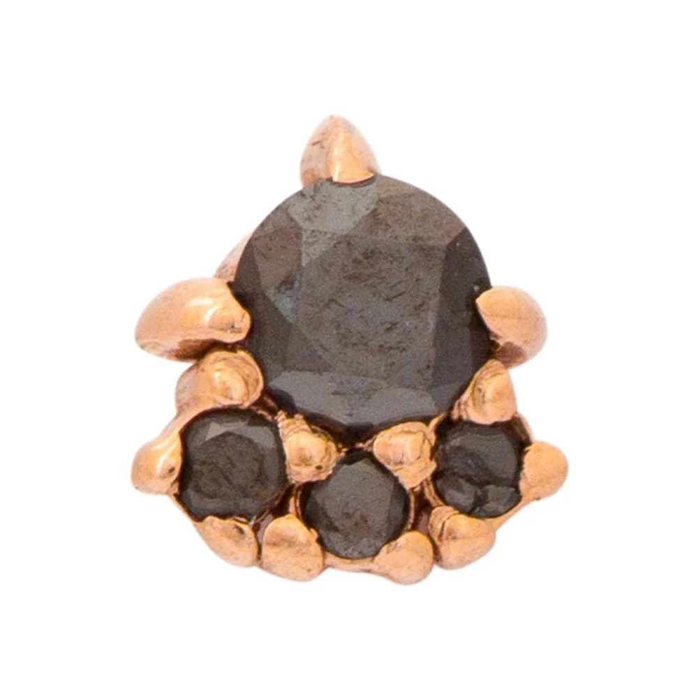 threadless: "Palace" Pin in Gold with Gemstones - Image 6