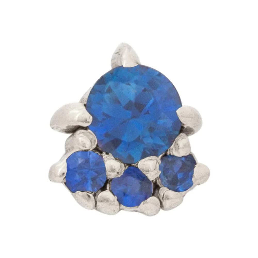 threadless: "Palace" Pin in Gold with Gemstones - Image 8