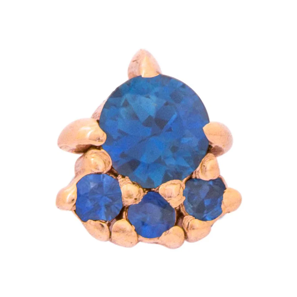 threadless: "Palace" Pin in Gold with Gemstones - Image 9