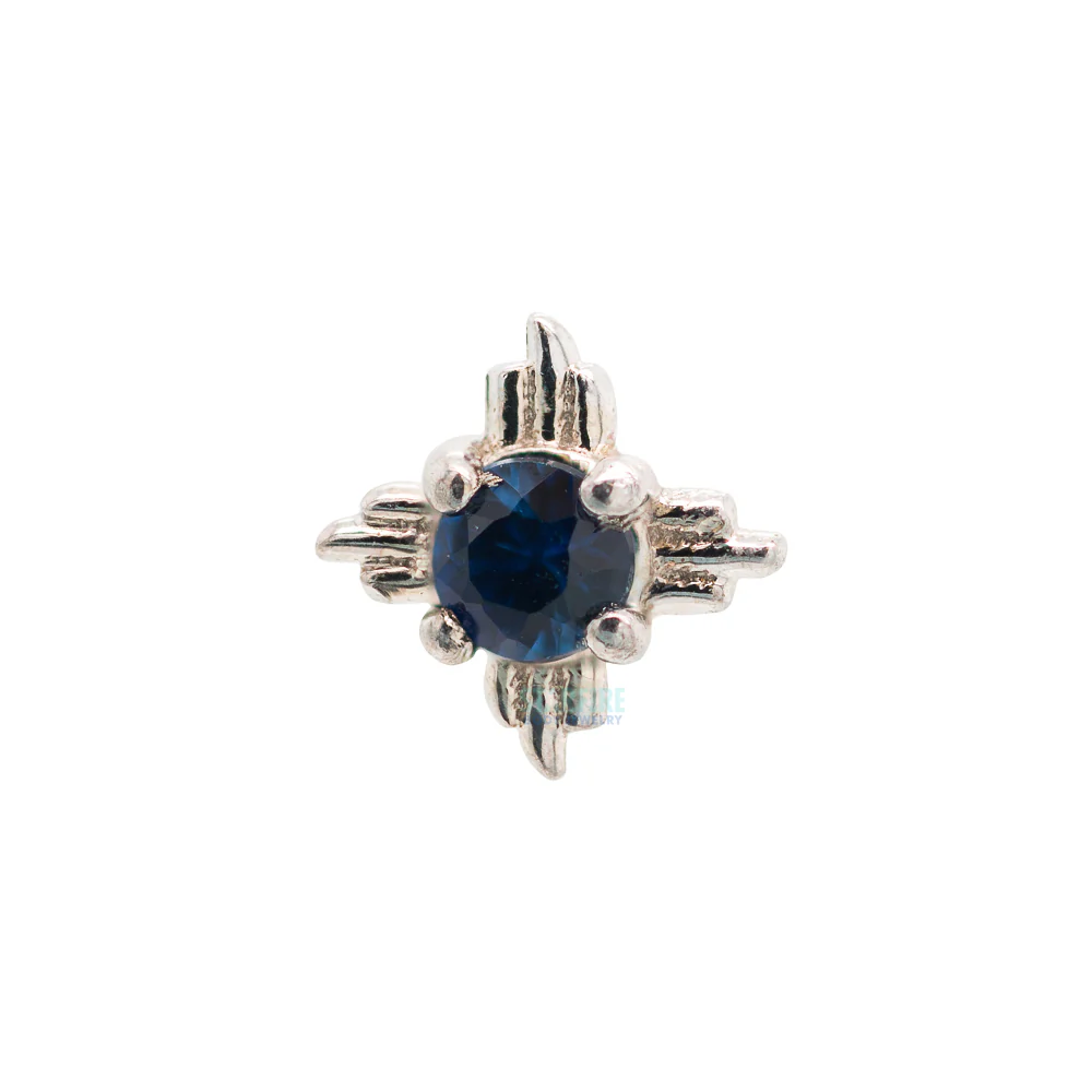 threadless: Radiant Pin in Gold with Gemstone - Image 3