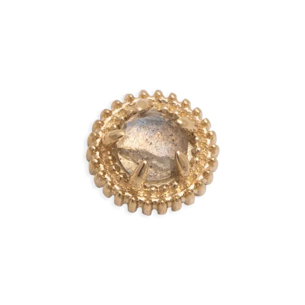 threadless: "Rosebud" Pin in Gold with Gemstone - Image 10