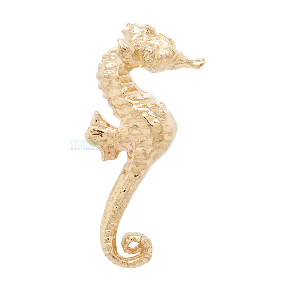 threadless: Seahorse Pin in Gold - Image 3