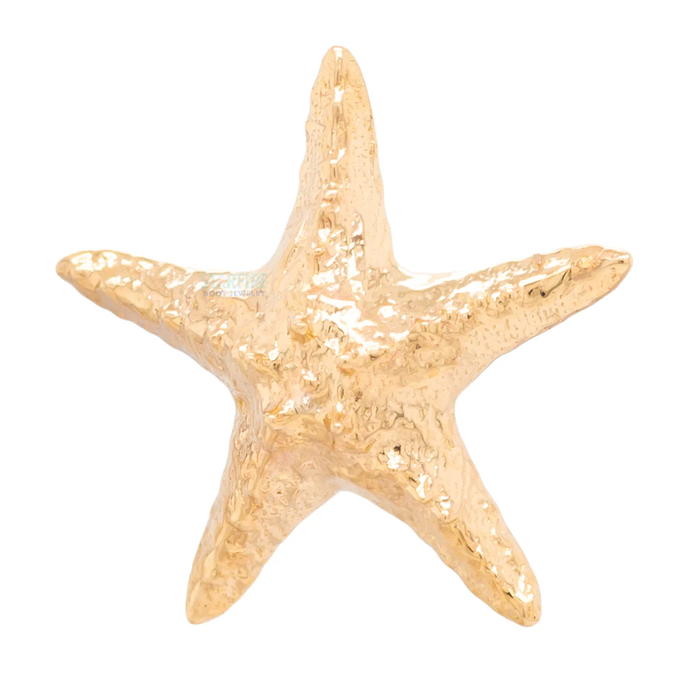 threadless: Starfish Pin in Gold - Image 3