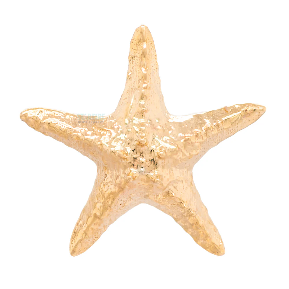 threadless: Starfish Pin in Gold - Image 4