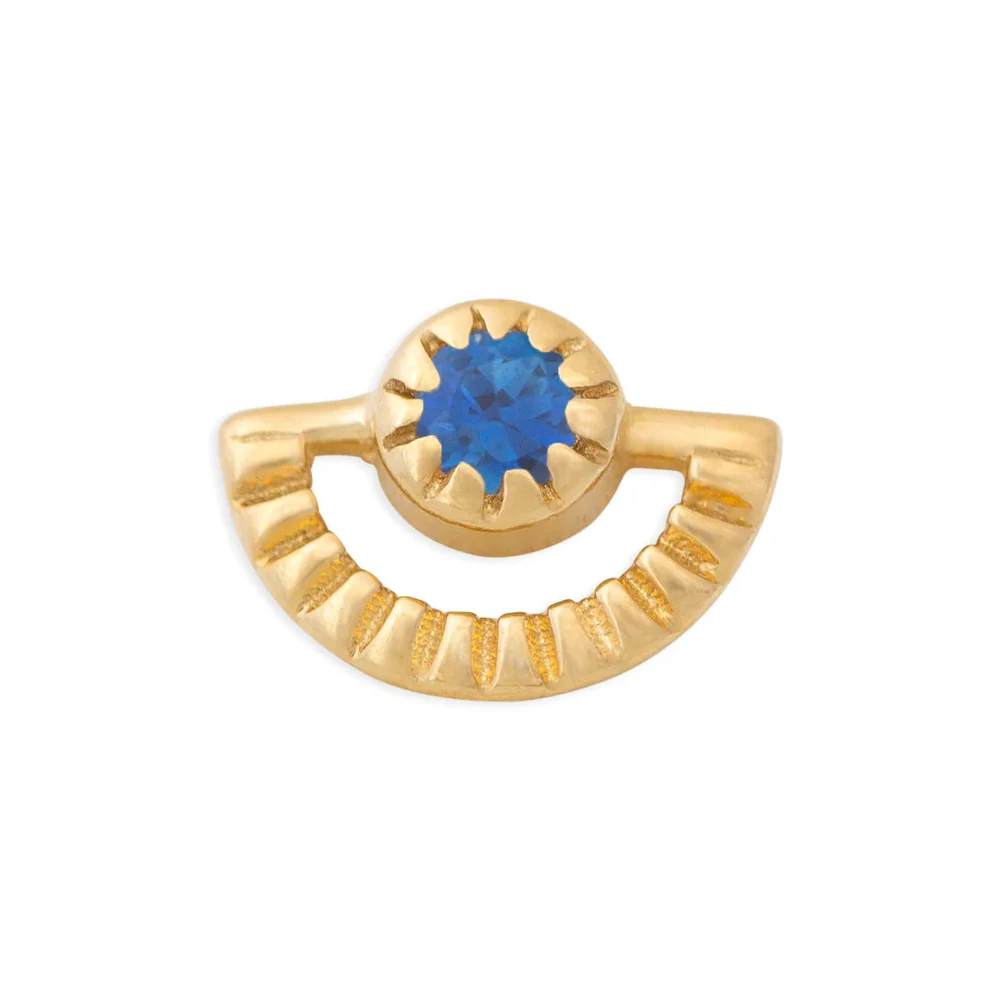 threadless: Sun Rays Pin in Gold with Gemstone - Image 12