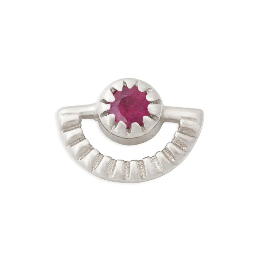 threadless: Sun Rays Pin in Gold with Gemstone - Image 17