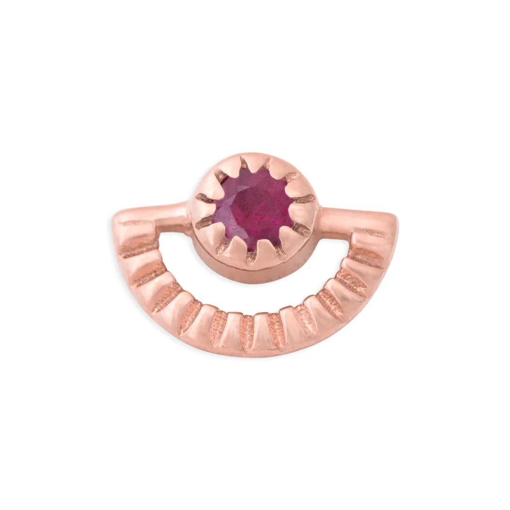 threadless: Sun Rays Pin in Gold with Gemstone - Image 18