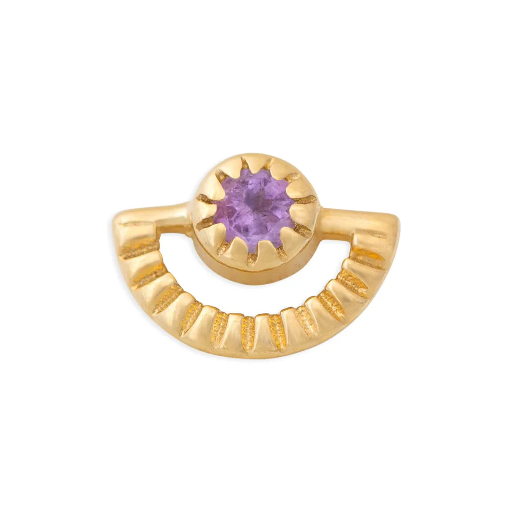 threadless: Sun Rays Pin in Gold with Gemstone - Image 22