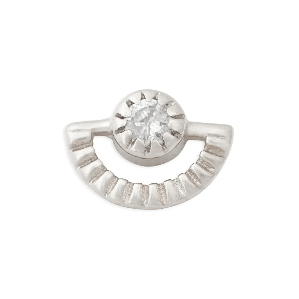 threadless: Sun Rays Pin in Gold with Gemstone - Image 3