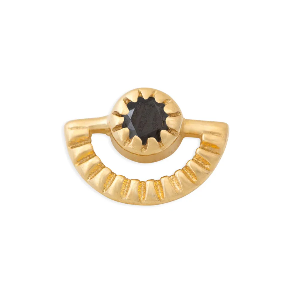 threadless: Sun Rays Pin in Gold with Gemstone - Image 6