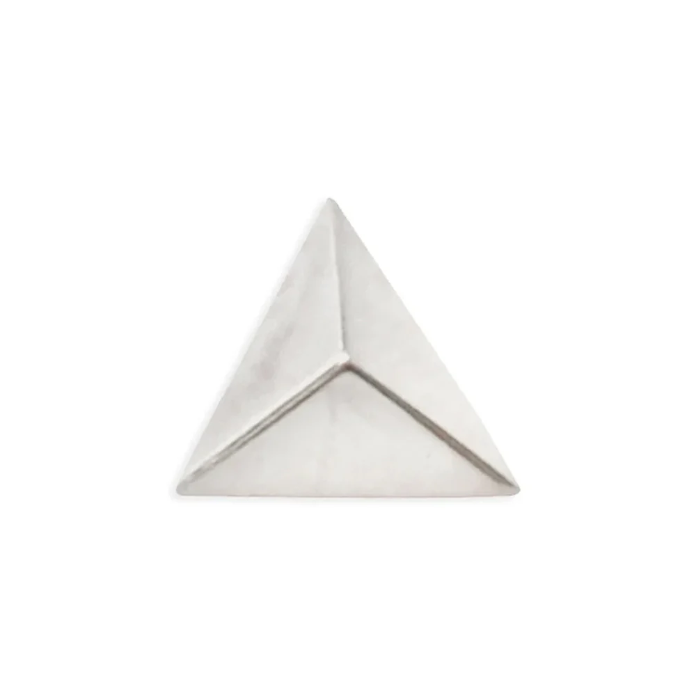 threadless: Tetra Pyramid Pin in Gold - Image 2