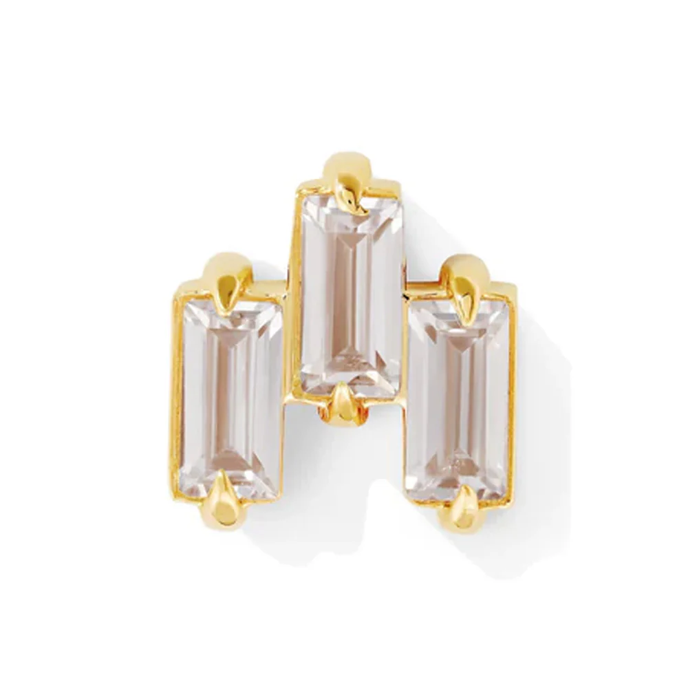 threadless: "Violette" Pin in Gold with Gemstones - Image 2