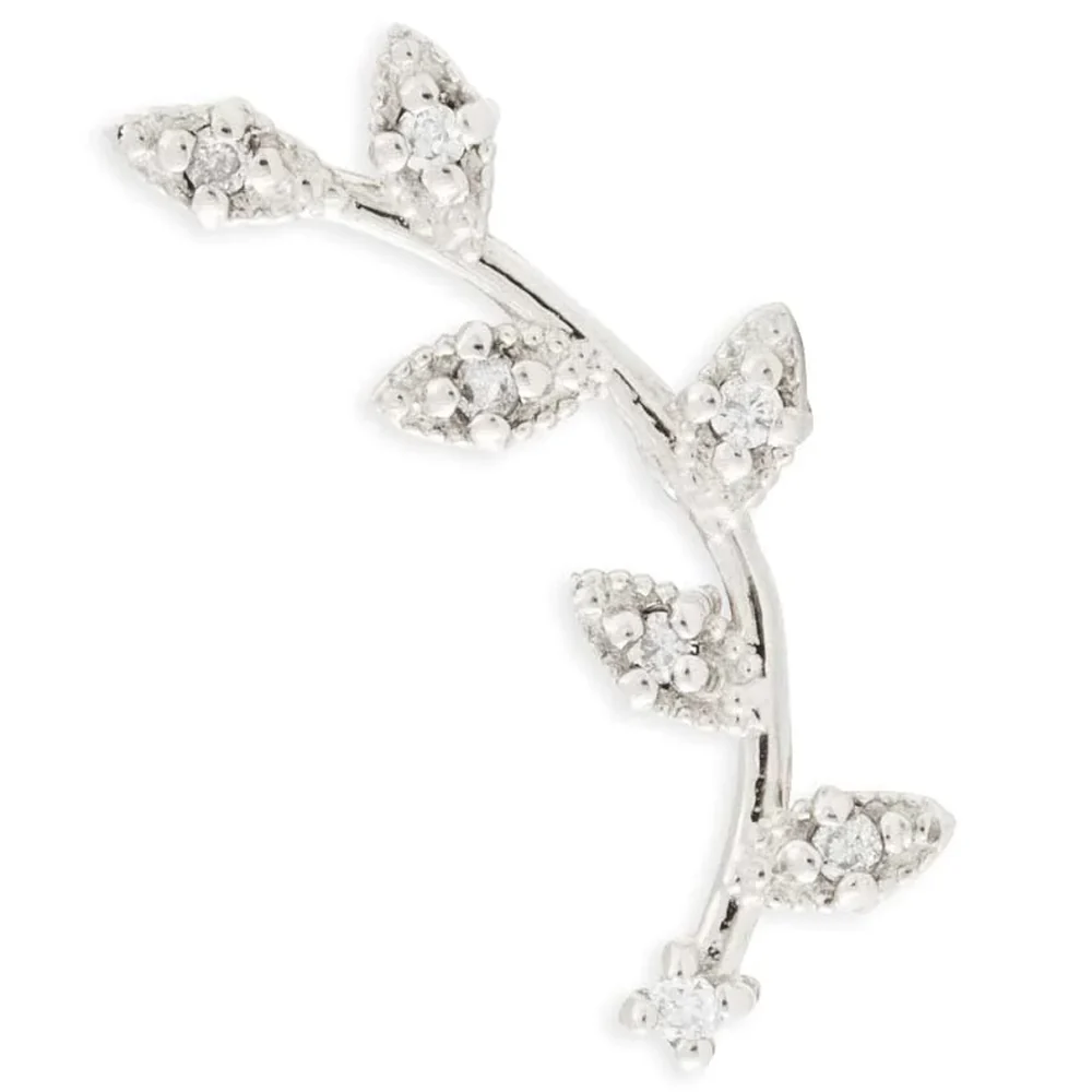 threadless: Wisteria Pin in Gold with Gemstones - Image 4