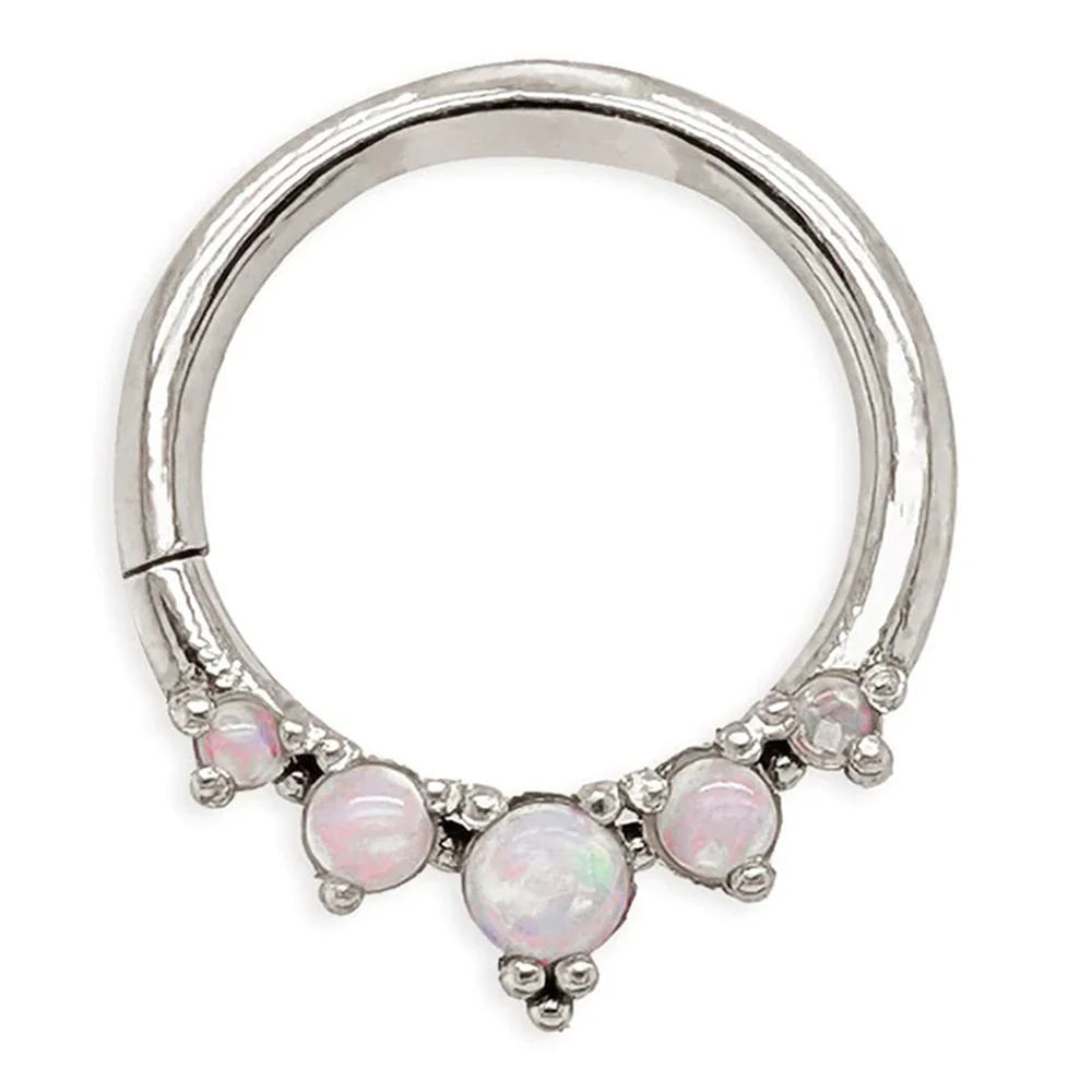 "Throne" Continuous Ring in Gold with Gemstones - Image 10