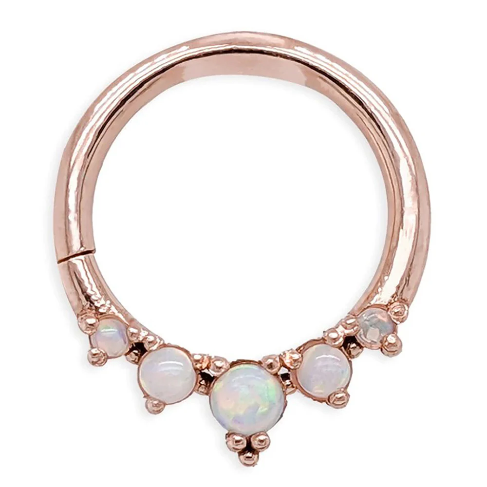 "Throne" Continuous Ring in Gold with Gemstones - Image 11