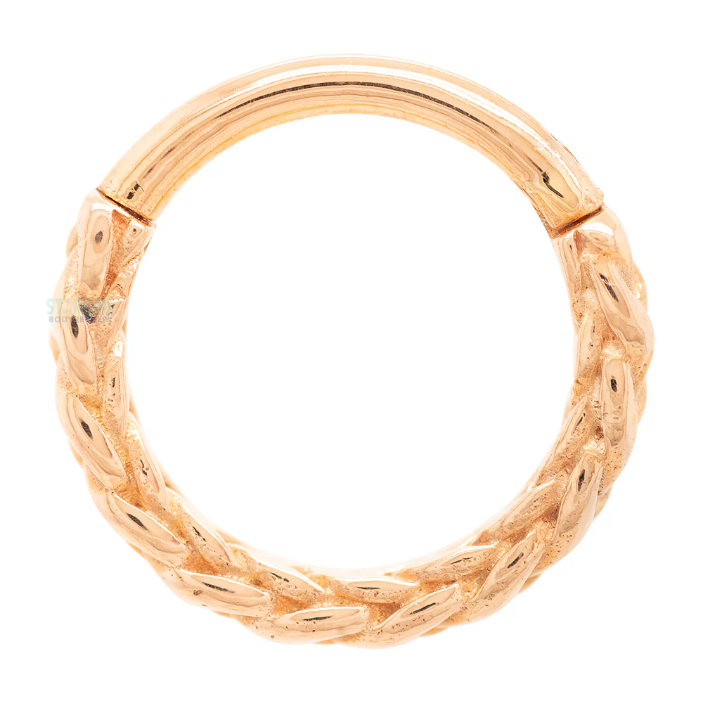 "Verona" Hinge Ring / Clicker in Gold