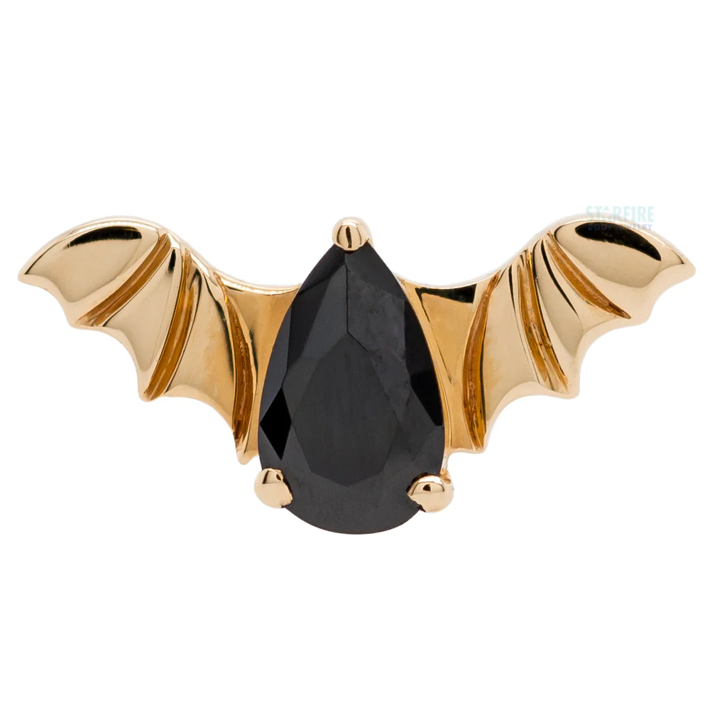 threadless: Bat End in Gold with CZ - Image 13