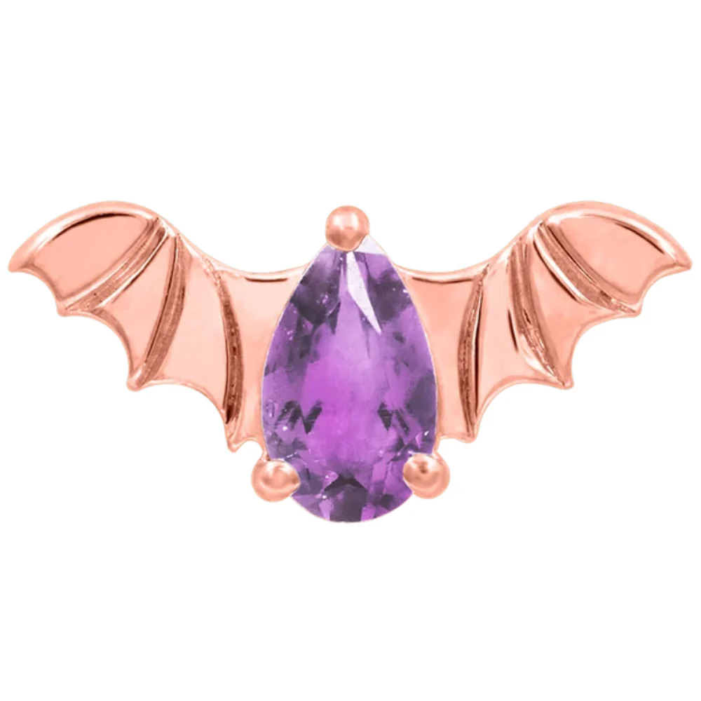 threadless: Bat End in Gold with CZ - Image 18