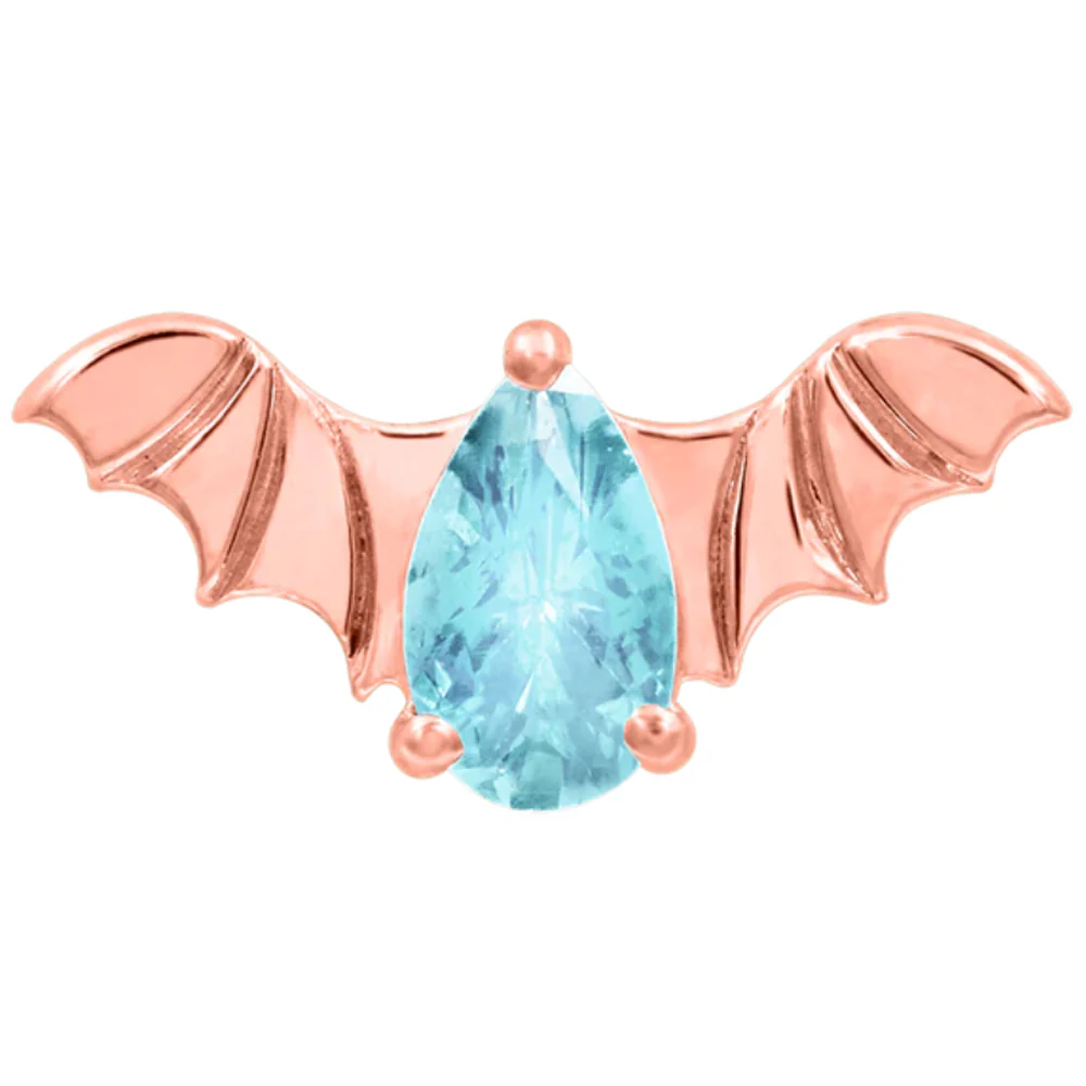threadless: Bat End in Gold with CZ - Image 21