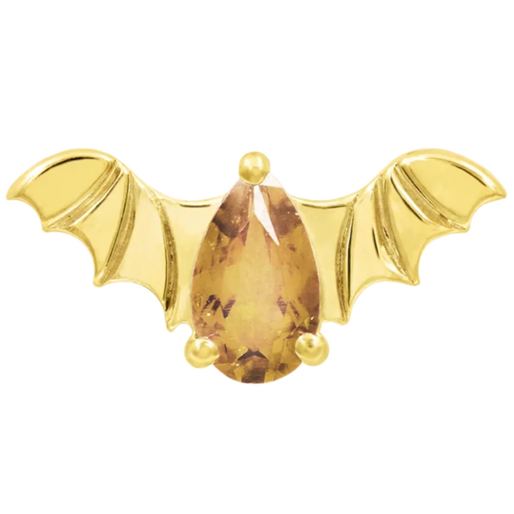 threadless: Bat End in Gold with CZ - Image 22