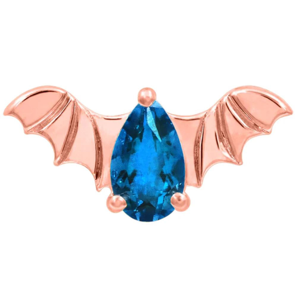 threadless: Bat End in Gold with CZ - Image 27