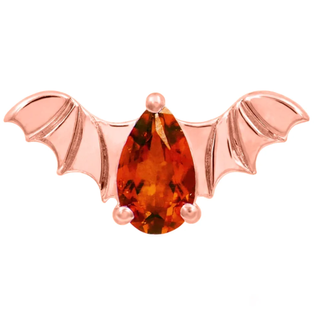 threadless: Bat End in Gold with CZ - Image 6
