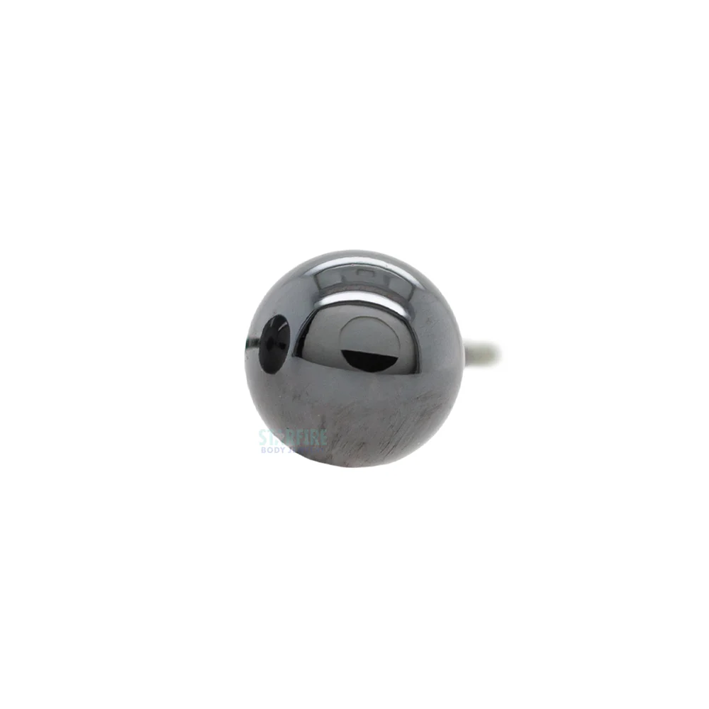 threadless: Black Niobium Ball End - Image 3