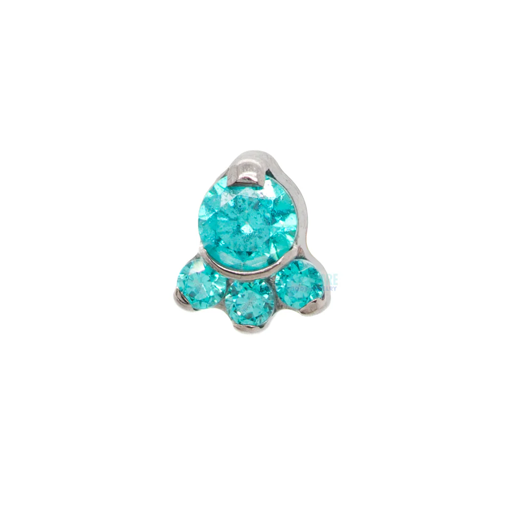 threadless: "Carina" Prong-Set Faceted Gems End - Image 5