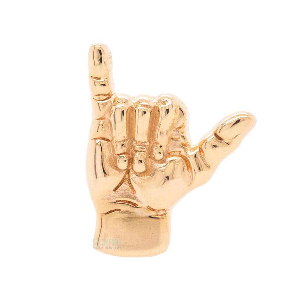 threadless: Hang 10 "Shaka" End in Gold - Image 3