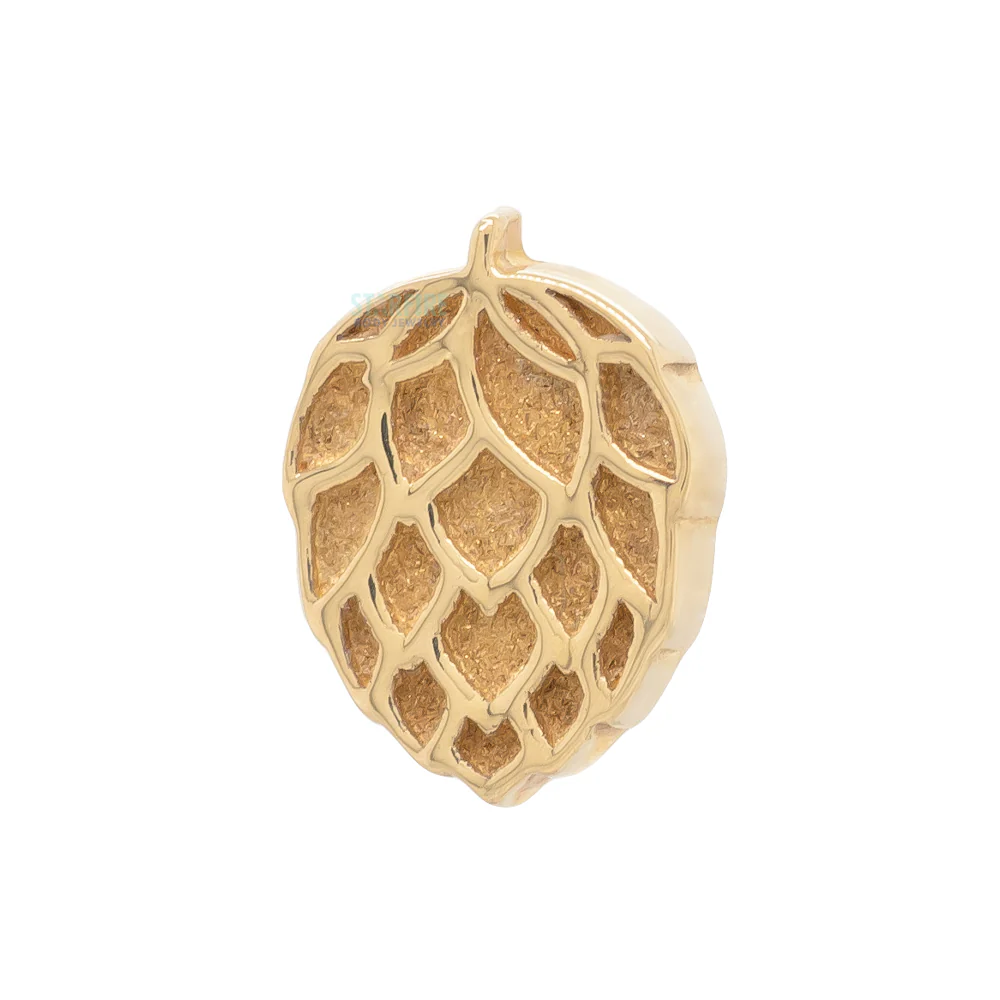 threadless: "Hops" Pin in Gold & Platinum - Image 3