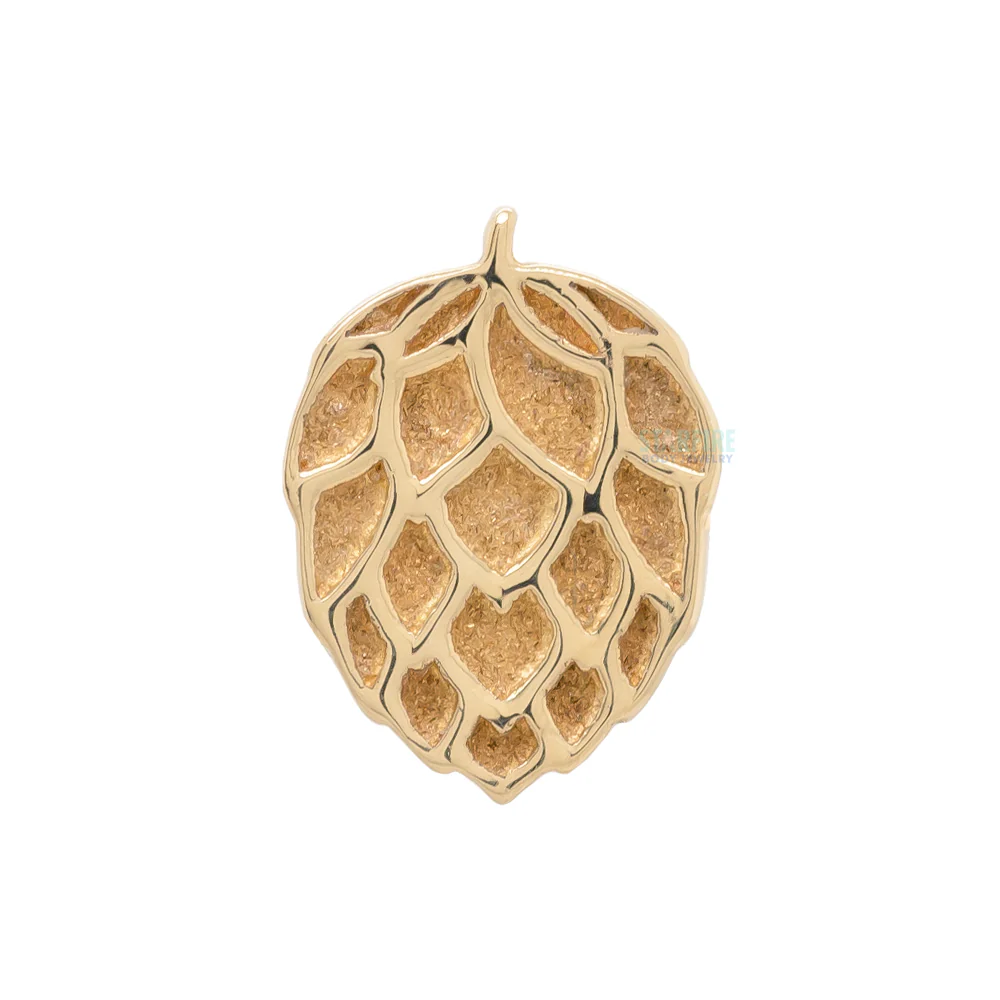 threadless: "Hops" Pin in Gold & Platinum - Image 4
