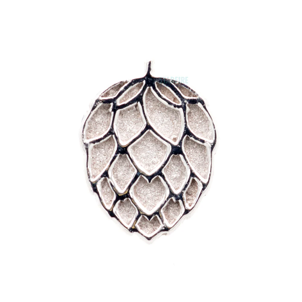 threadless: "Hops" Pin in Gold & Platinum - Image 5