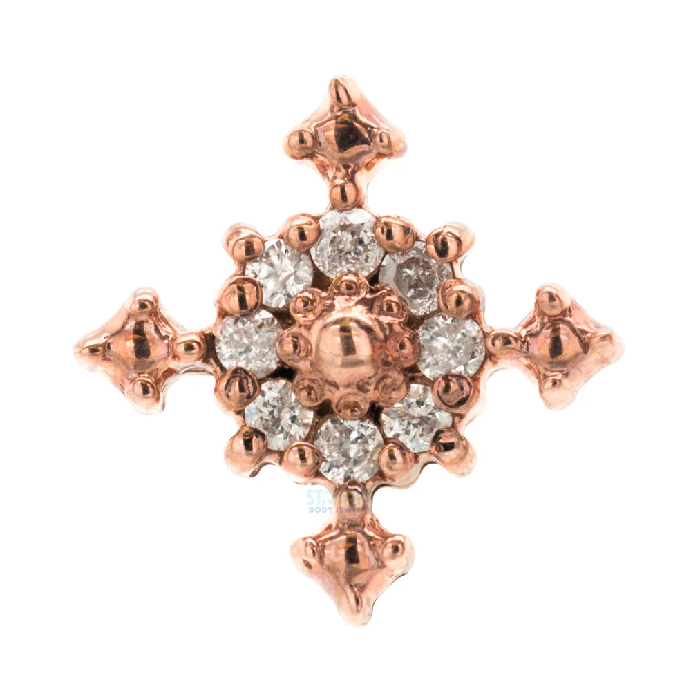 threadless: Idol Pin in Gold with Gemstones - Image 15