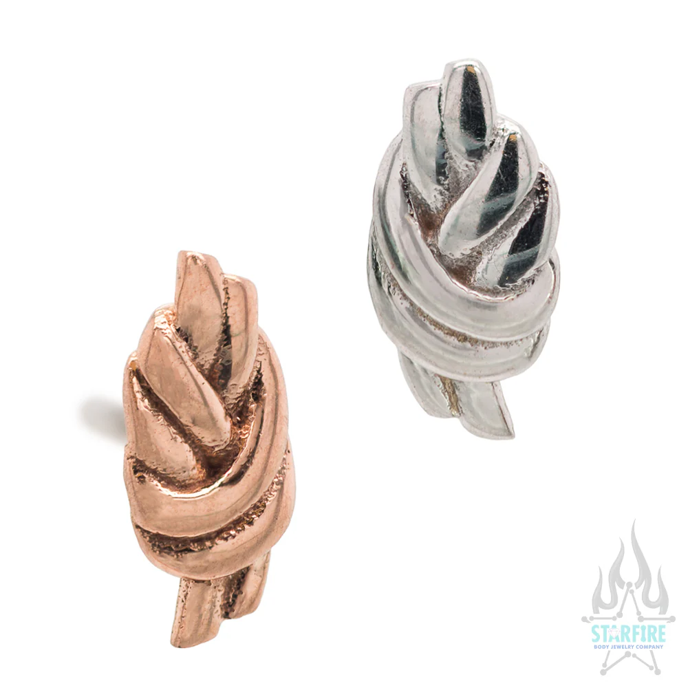 threadless: "Knot" Pin in Gold