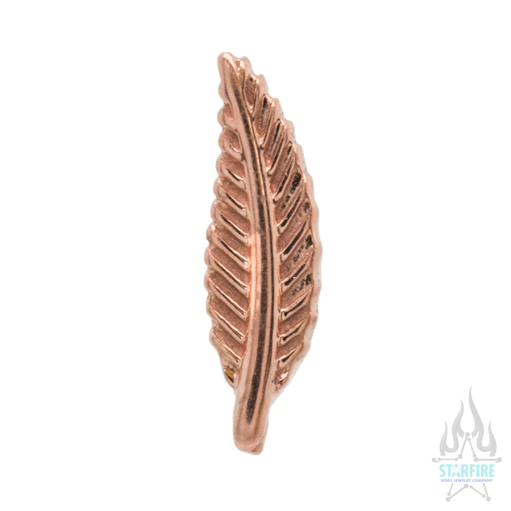 threadless: Long Leaf Pin in Gold - Image 4