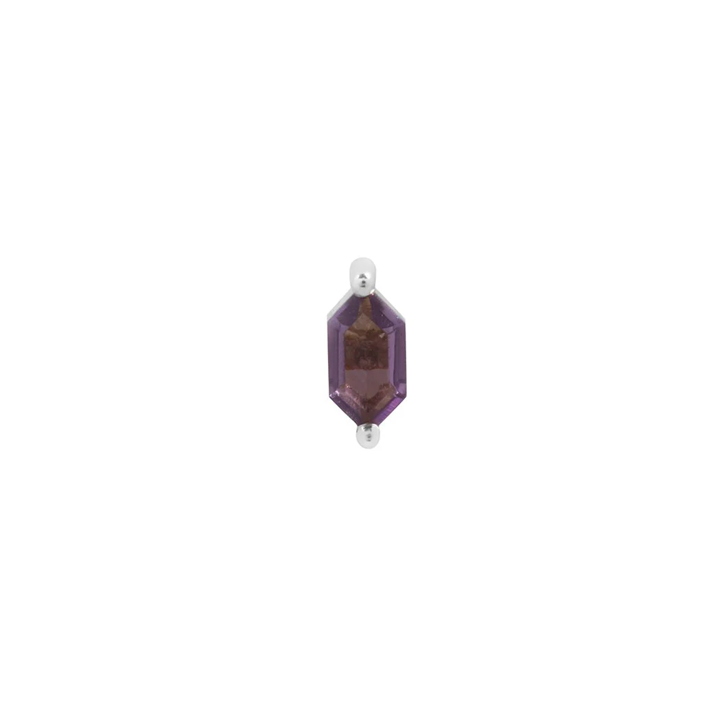 threadless: "Oh My My" End in Gold with Amethyst - Image 3