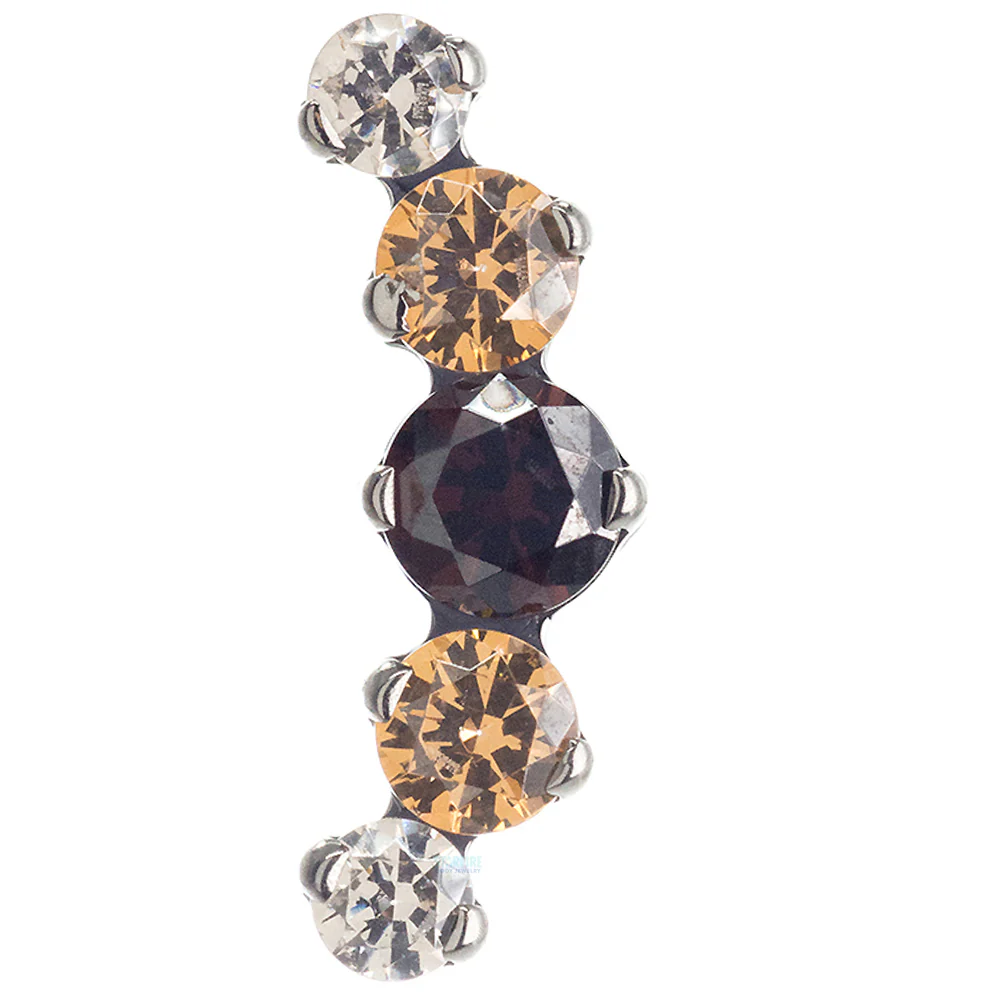 threadless: "Prium" Faceted Gem Cluster End - custom color combos - Image 3