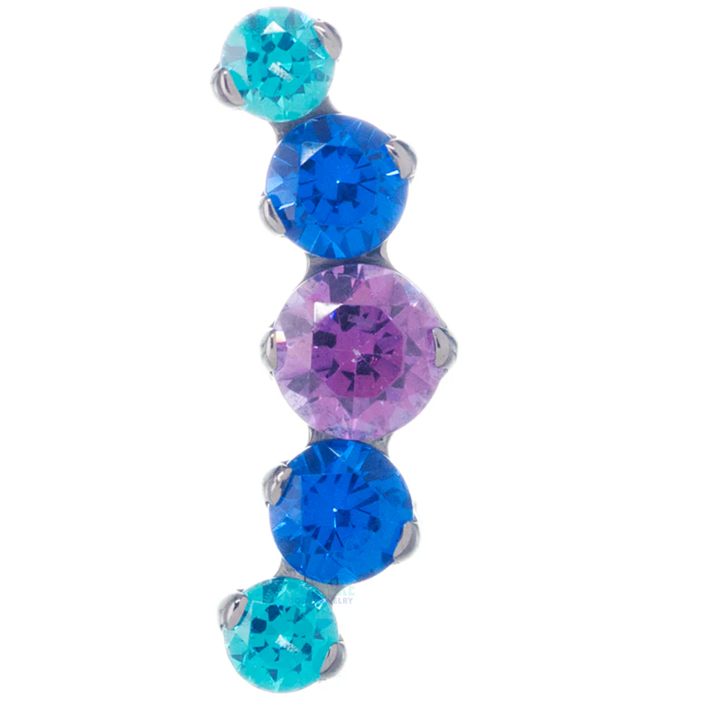 threadless: "Prium" Faceted Gem Cluster End - custom color combos - Image 7
