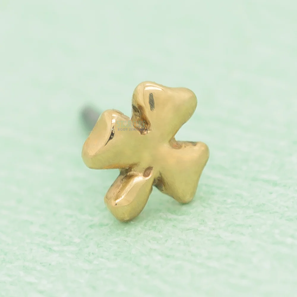 threadless: Shamrock Pin in Gold - Image 2